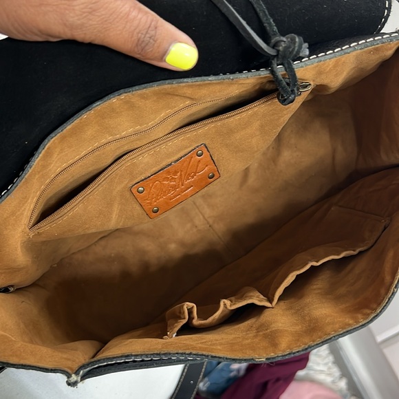 Patricia Nash Floral Crossbody Bag - Red and Black - Picture 9 of 10